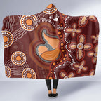 Australia Mother's Day Indigenous Hooded Blanket Aboriginal Art