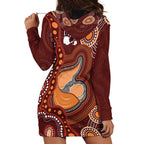 Australia Mother's Day Indigenous Hoodie Dress Aboriginal Art