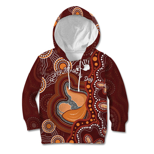 Australia Mother's Day Indigenous Kid Hoodie Aboriginal Art
