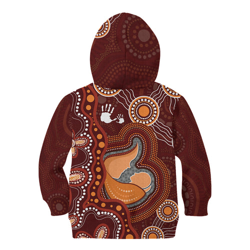 Australia Mother's Day Indigenous Kid Hoodie Aboriginal Art