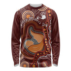 Australia Mother's Day Indigenous Long Sleeve Shirt Aboriginal Art