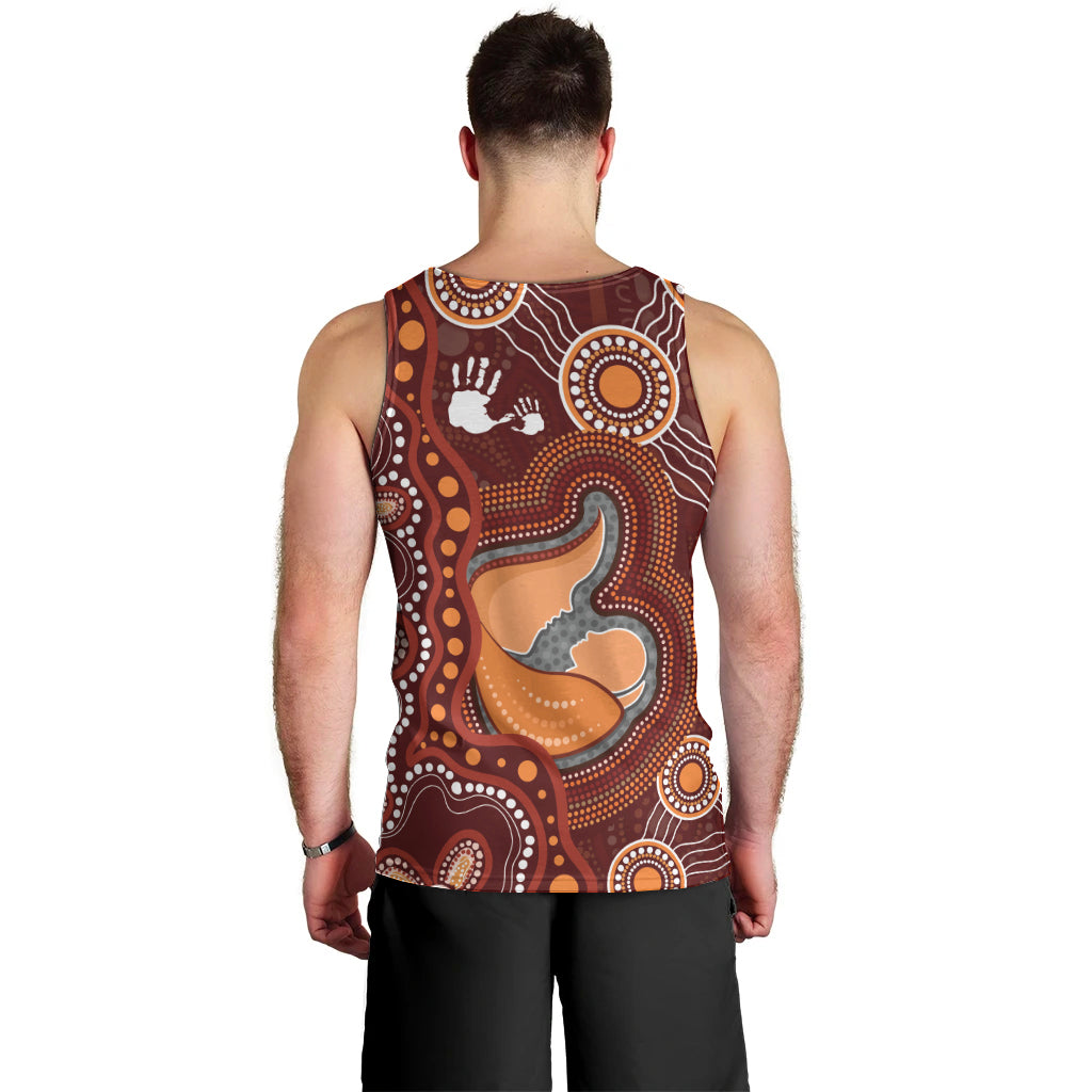Australia Mother's Day Indigenous Men Tank Top Aboriginal Art