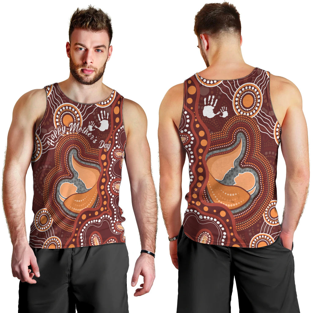 Australia Mother's Day Indigenous Men Tank Top Aboriginal Art