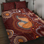 Australia Mother's Day Indigenous Quilt Bed Set Aboriginal Art