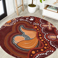 Australia Mother's Day Indigenous Round Carpet Aboriginal Art