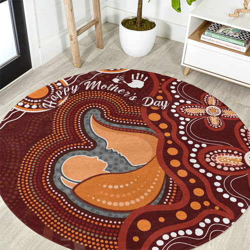 Australia Mother's Day Indigenous Round Carpet Aboriginal Art