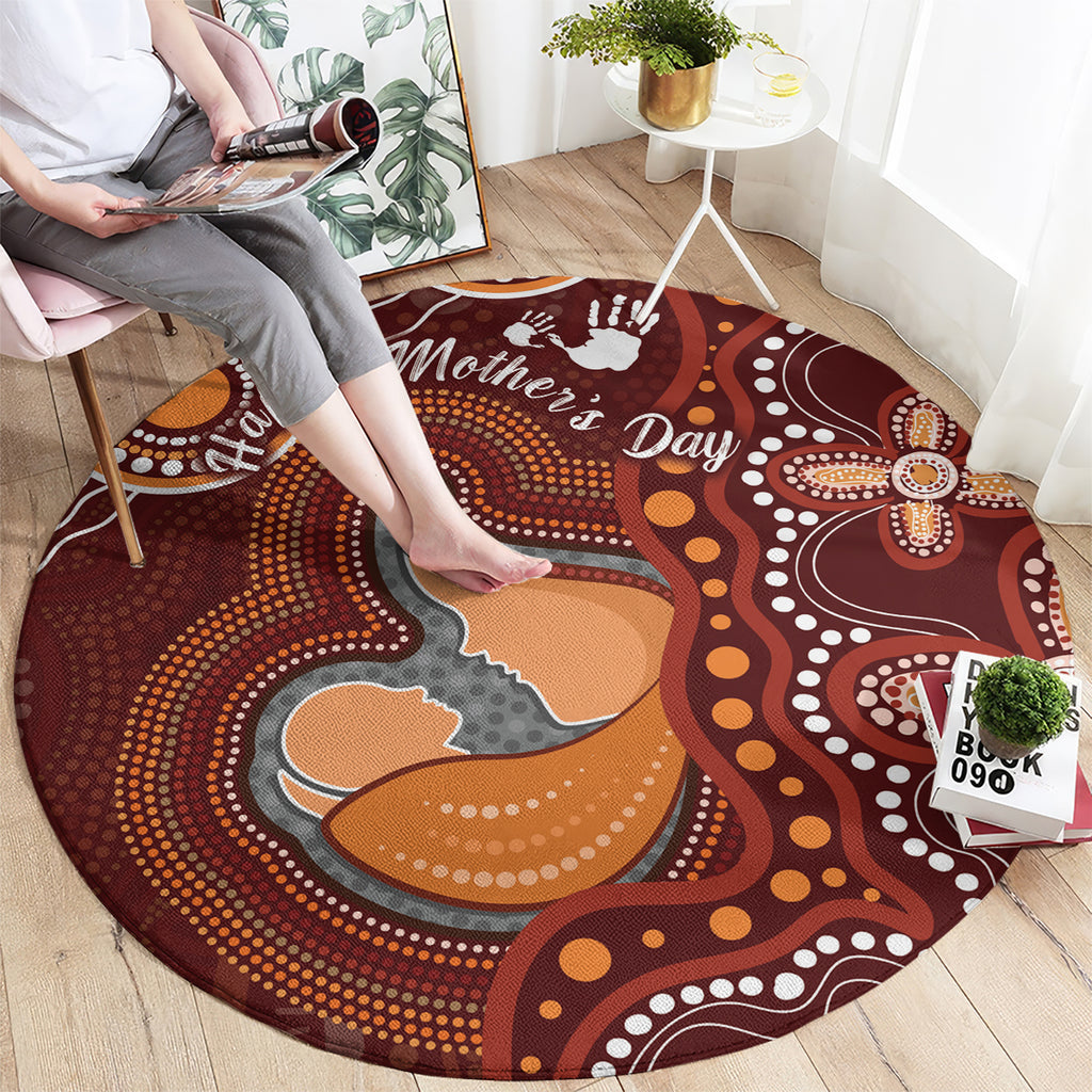 Australia Mother's Day Indigenous Round Carpet Aboriginal Art