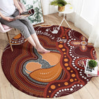 Australia Mother's Day Indigenous Round Carpet Aboriginal Art