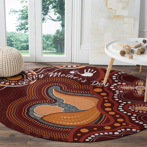 Australia Mother's Day Indigenous Round Carpet Aboriginal Art