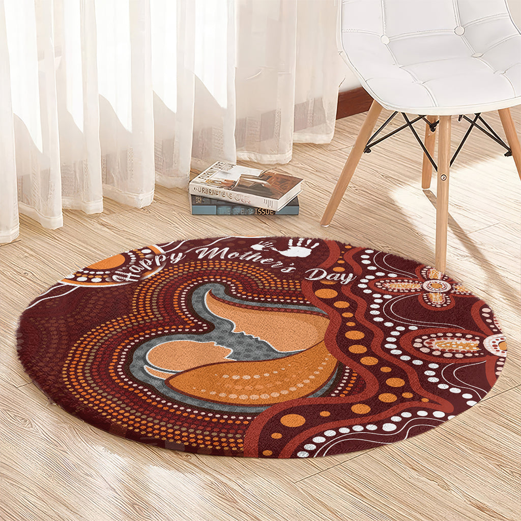 Australia Mother's Day Indigenous Round Carpet Aboriginal Art
