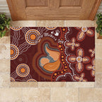 Australia Mother's Day Indigenous Rubber Doormat Aboriginal Art