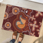 Australia Mother's Day Indigenous Rubber Doormat Aboriginal Art