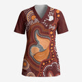 Australia Mother's Day Indigenous Scrub Top Aboriginal Art - Aussie Hoodie