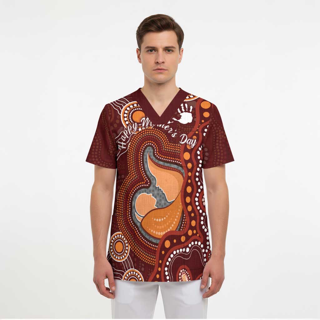 Australia Mother's Day Indigenous Scrub Top Aboriginal Art - Aussie Hoodie