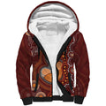 Australia Mother's Day Indigenous Sherpa Hoodie Aboriginal Art