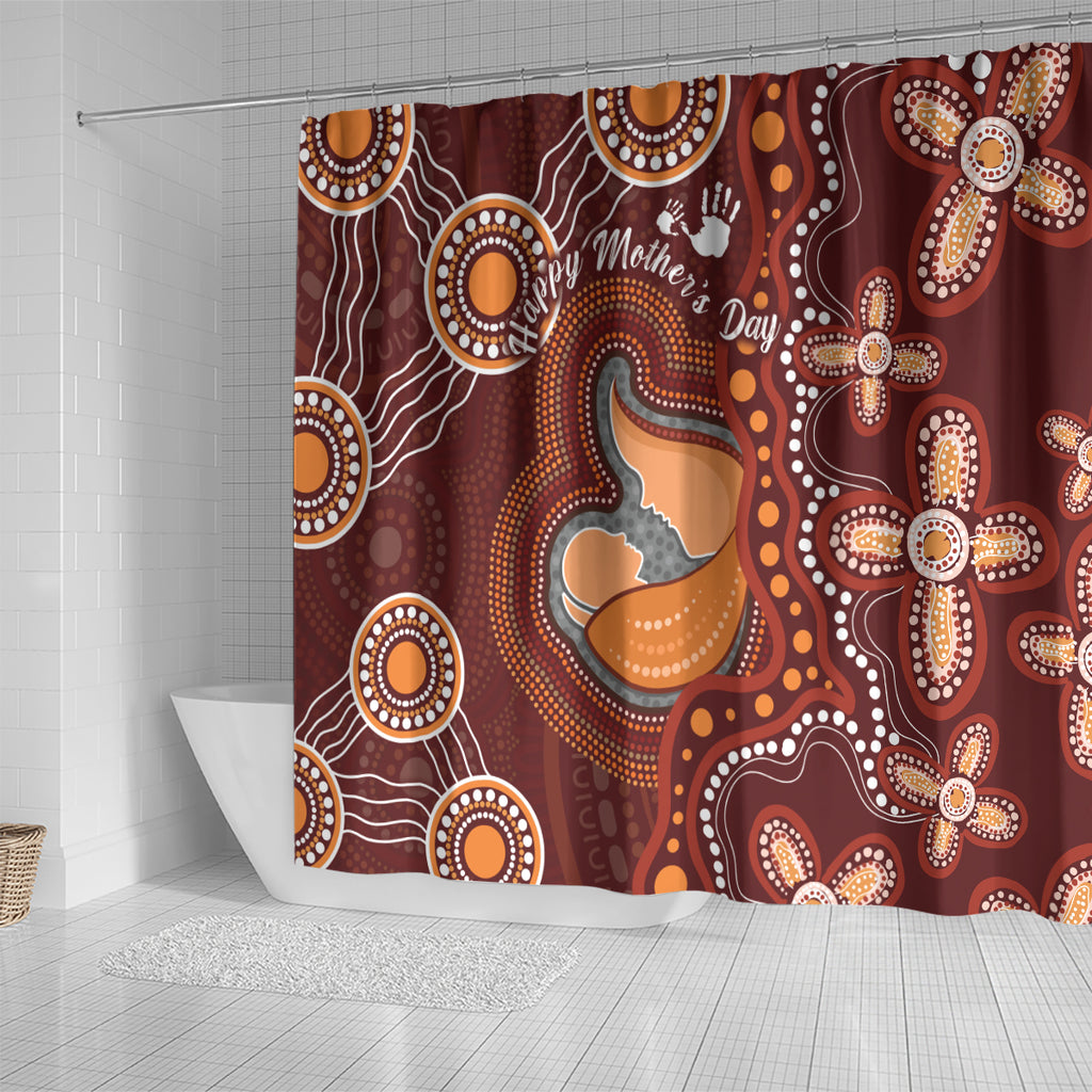 Australia Mother's Day Indigenous Shower Curtain Aboriginal Art