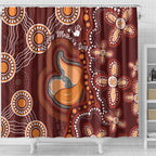 Australia Mother's Day Indigenous Shower Curtain Aboriginal Art