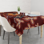 Australia Mother's Day Indigenous Tablecloth Aboriginal Art