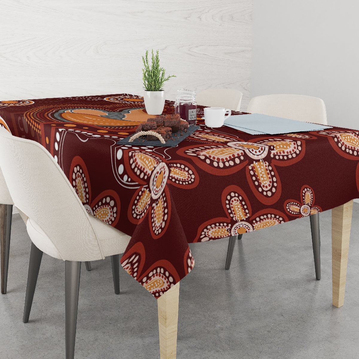 Australia Mother's Day Indigenous Tablecloth Aboriginal Art