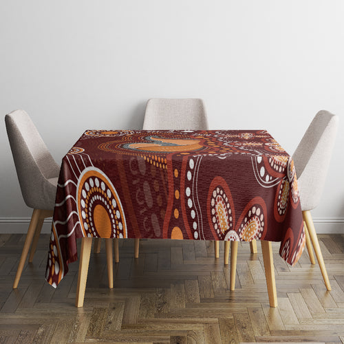 Australia Mother's Day Indigenous Tablecloth Aboriginal Art