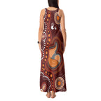 Australia Mother's Day Indigenous Tank Maxi Dress Aboriginal Art