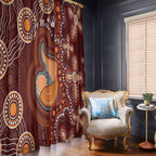 Australia Mother's Day Indigenous Window Curtain Aboriginal Art