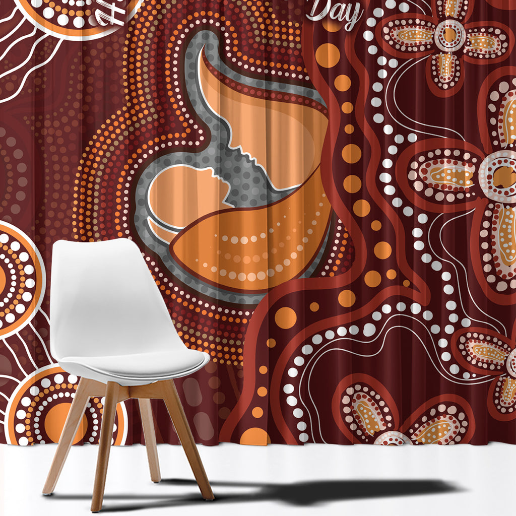 Australia Mother's Day Indigenous Window Curtain Aboriginal Art