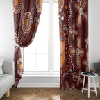 Australia Mother's Day Indigenous Window Curtain Aboriginal Art