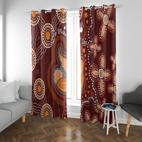 Australia Mother's Day Indigenous Window Curtain Aboriginal Art