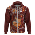 Australia Mother's Day Indigenous Zip Hoodie Aboriginal Art