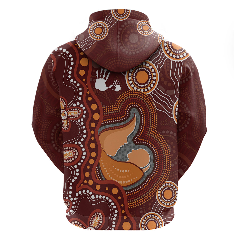 Australia Mother's Day Indigenous Zip Hoodie Aboriginal Art