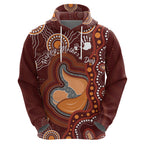 Australia Mother's Day Indigenous Zip Hoodie Aboriginal Art