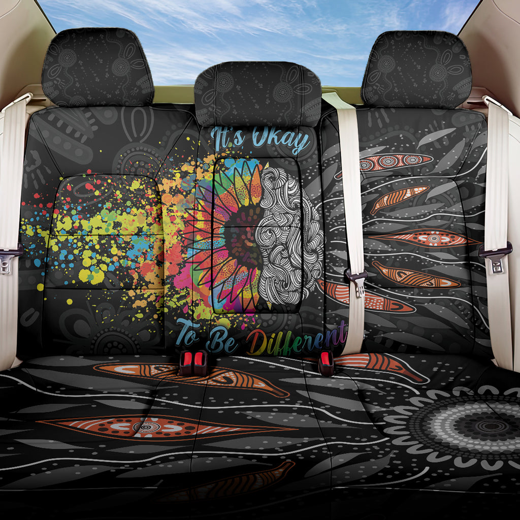 Australia Aboriginal Back Car Seat Cover Autism It's Okay To Be Different