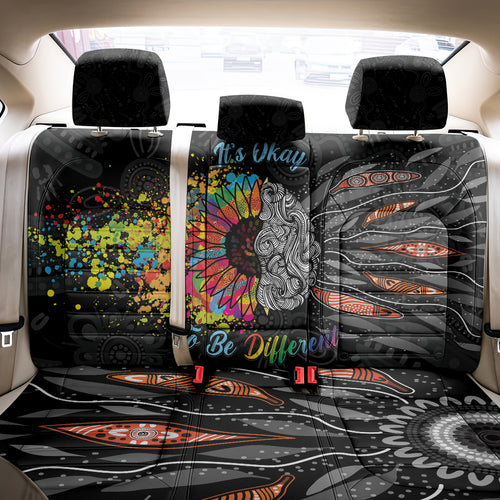 Australia Aboriginal Back Car Seat Cover Autism It's Okay To Be Different