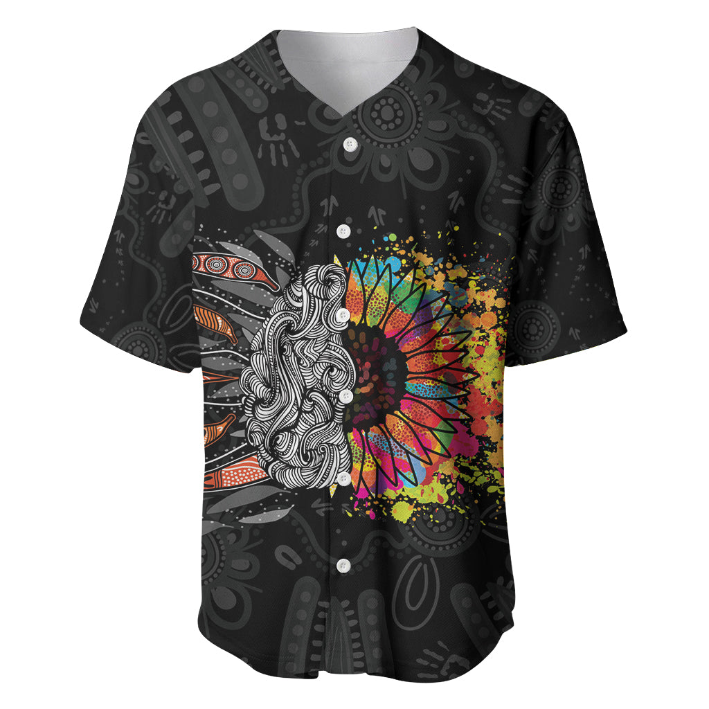 Australia Aboriginal Baseball Jersey Autism It's Okay To Be Different