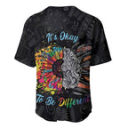 Australia Aboriginal Baseball Jersey Autism It's Okay To Be Different