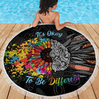 Australia Aboriginal Beach Blanket Autism It's Okay To Be Different