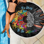 Australia Aboriginal Beach Blanket Autism It's Okay To Be Different