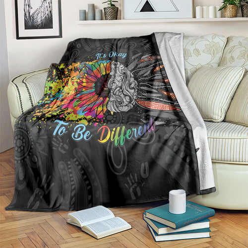 Australia Aboriginal Blanket Autism It's Okay To Be Different