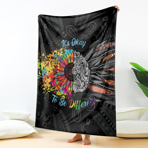 Australia Aboriginal Blanket Autism It's Okay To Be Different