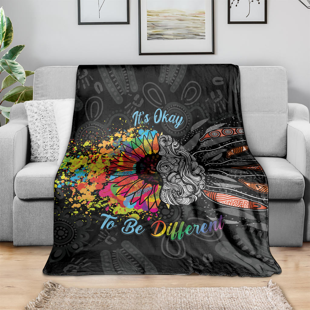 Australia Aboriginal Blanket Autism It's Okay To Be Different