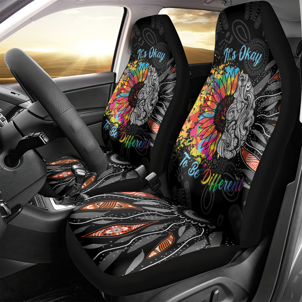 Australia Aboriginal Car Seat Cover Autism It's Okay To Be Different