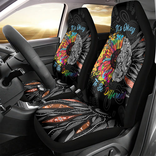 Australia Aboriginal Car Seat Cover Autism It's Okay To Be Different