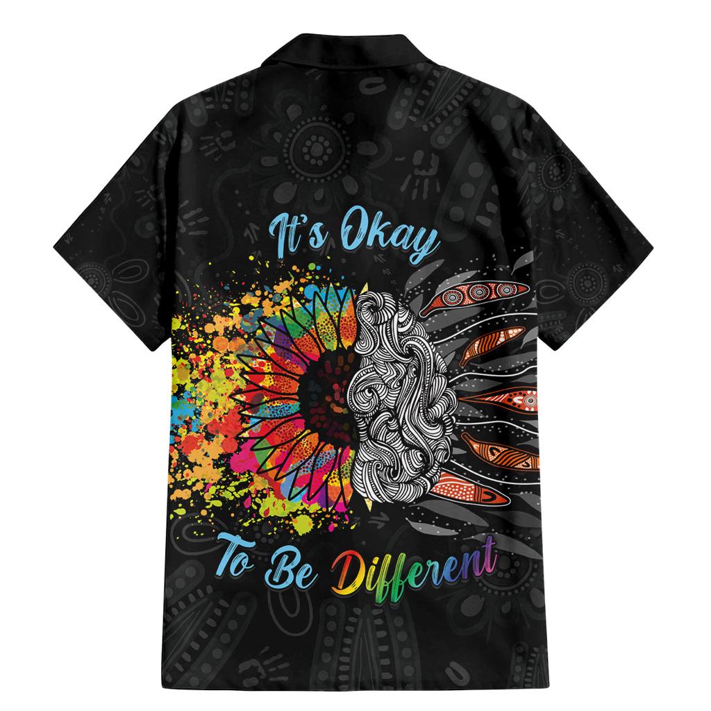 Australia Aboriginal Family Matching Mermaid Dress and Hawaiian Shirt Autism It's Okay To Be Different
