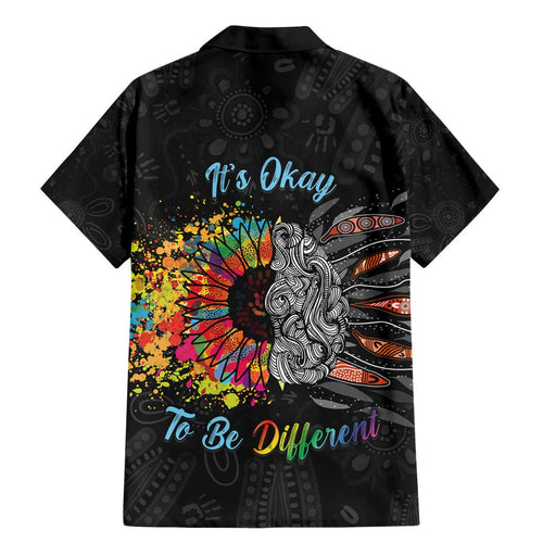 Australia Aboriginal Family Matching Mermaid Dress and Hawaiian Shirt Autism It's Okay To Be Different