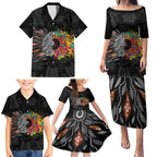 Australia Aboriginal Family Matching Puletasi and Hawaiian Shirt Autism It's Okay To Be Different
