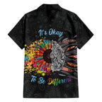Australia Aboriginal Family Matching Tank Maxi Dress and Hawaiian Shirt Autism It's Okay To Be Different