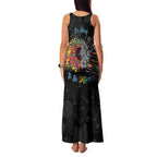 Australia Aboriginal Family Matching Tank Maxi Dress and Hawaiian Shirt Autism It's Okay To Be Different