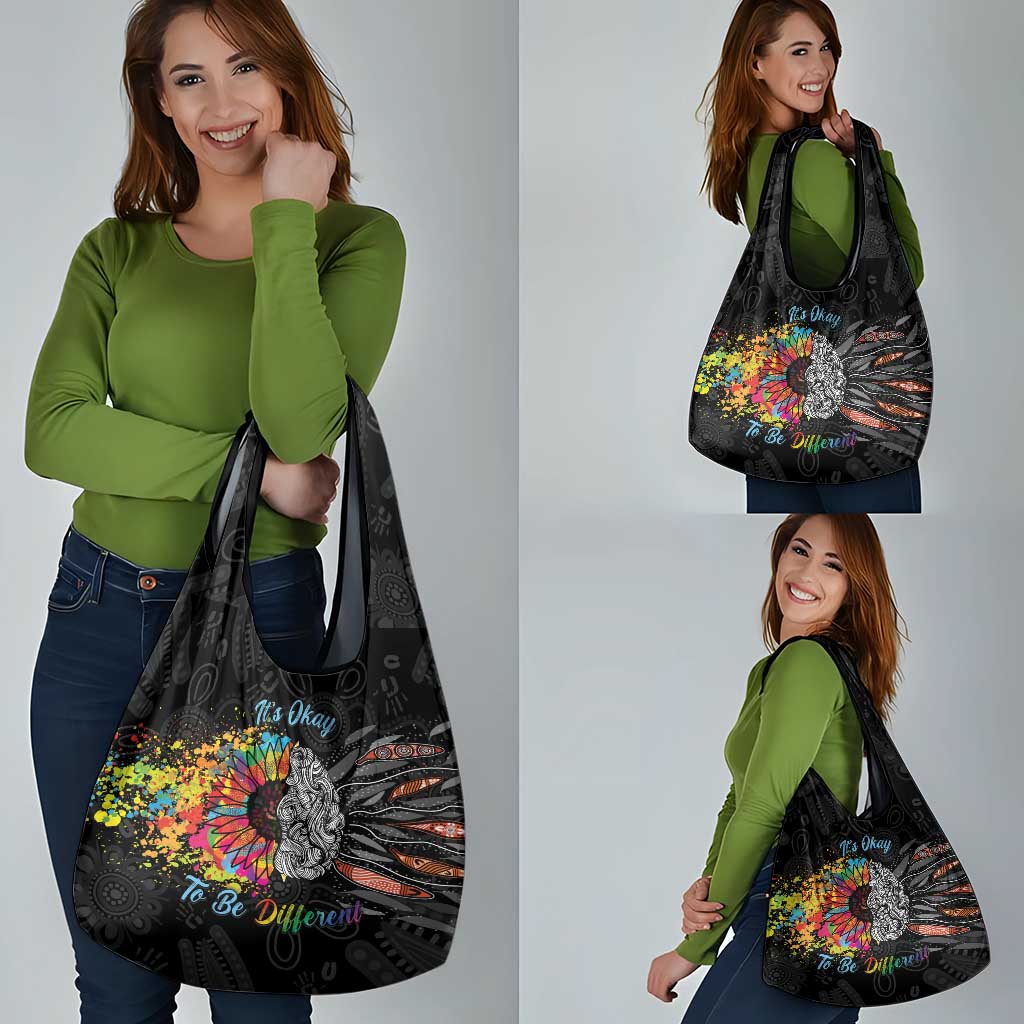 Australia Aboriginal Grocery Bag Autism It's Okay To Be Different