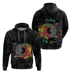 Australia Aboriginal Hoodie Autism It's Okay To Be Different